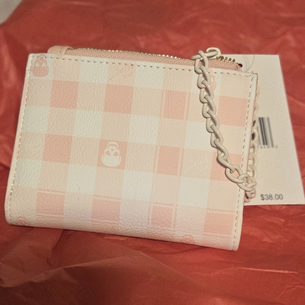 Betsey Johnson Pink Checkered Wallet - Picture 2 of 5